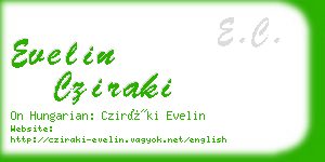 evelin cziraki business card